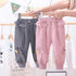 Girls winter plus velvet padded warm casual pants